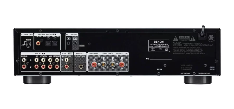 Denon PMA-600NE Integrated Amplifier and Bluetooth Siyah - Görsel 2