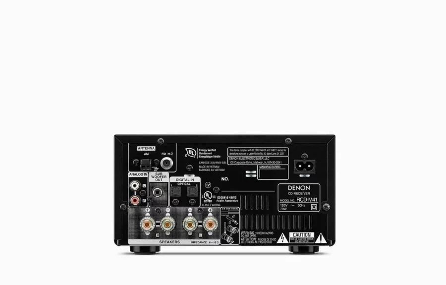 Denon RCD M 41 Micro HiFi CD & Bluetooth Receiver Silver - Görsel 3