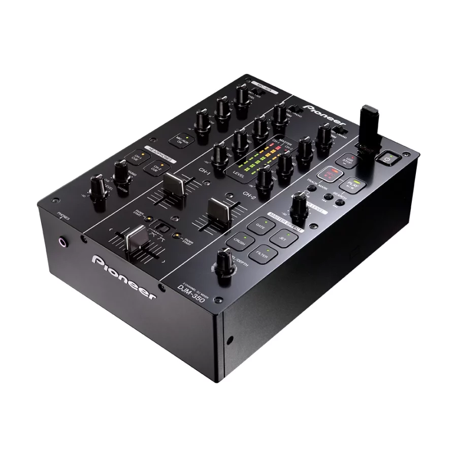 Pioneer DJM-350 Siyah İki Kanal Efektli DJ Mikser - Görsel 2