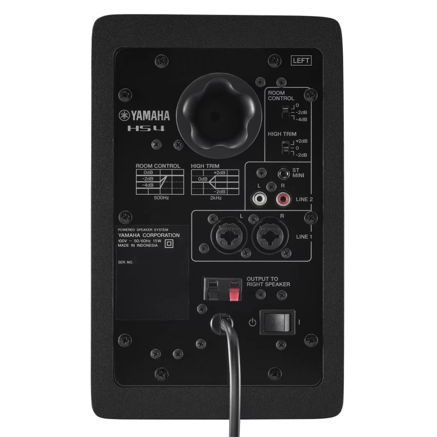 Yamaha HS4 Aktif Stüdyo Monitör Hoparlör Çift / Siyah - Görsel 5