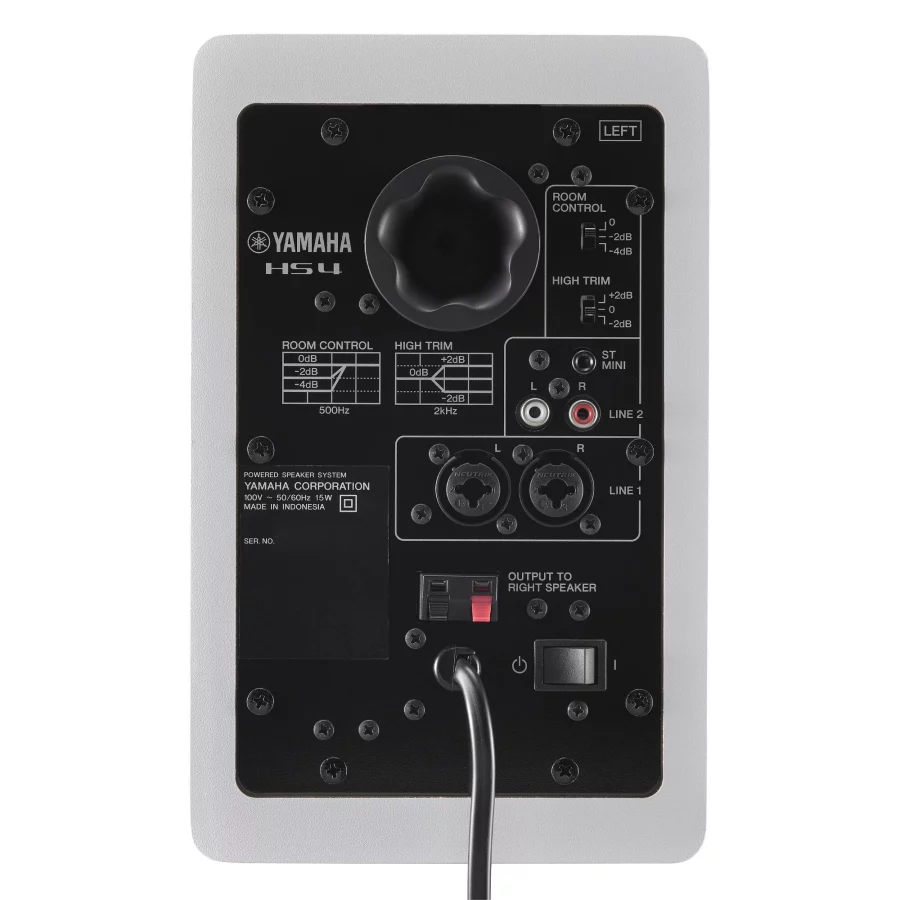Yamaha HS4 Aktif Stüdyo Monitör Hoparlör Çift / Beyaz - Görsel 5