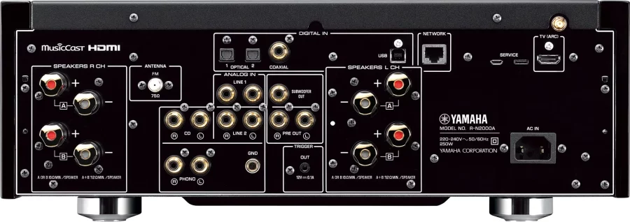 Yamaha R-N2000A Network Stereo Receiver Amfi Siyah - Görsel 5