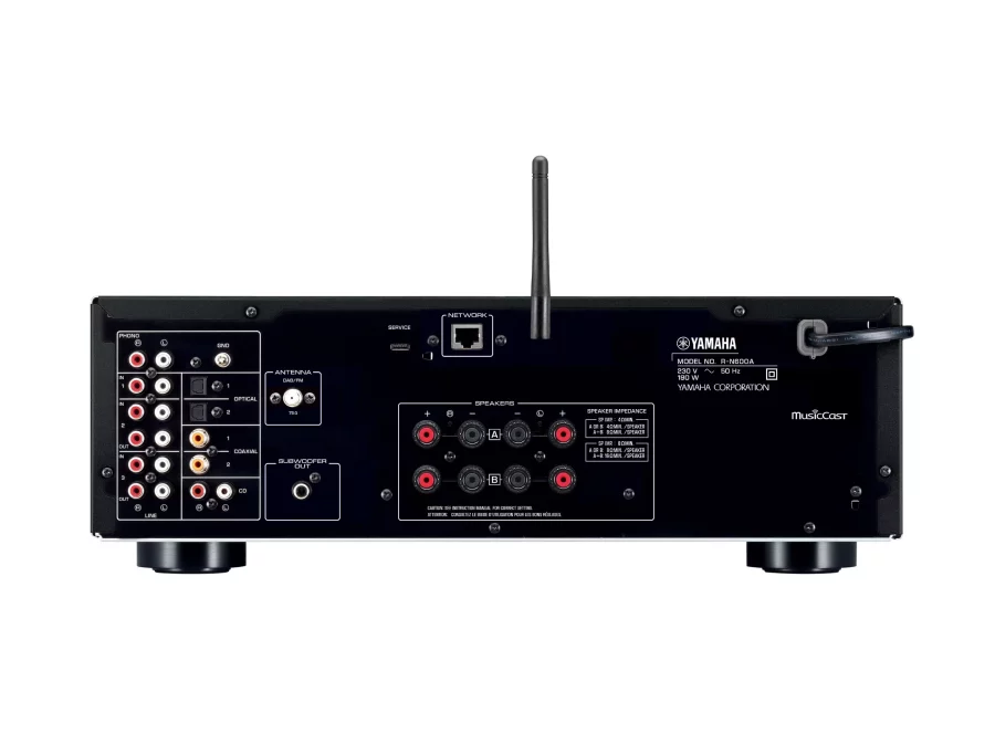 Yamaha R-N600A Musiccast Network Stereo Receiver Amfi Gri - Görsel 2