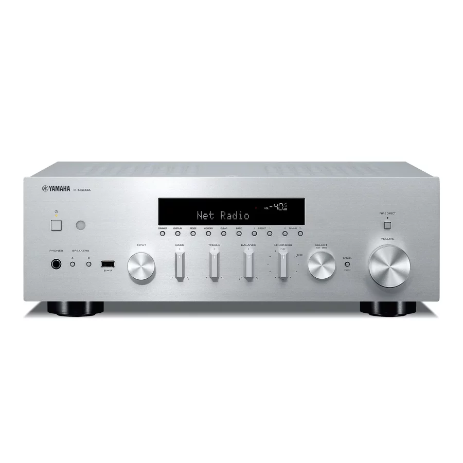 Yamaha R-N600A Musiccast Network Stereo Receiver Amfi Gri - Görsel 5