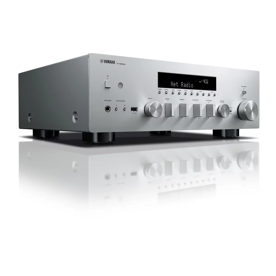 Yamaha R-N600A Musiccast Network Stereo Receiver Amfi Gri - Görsel 4
