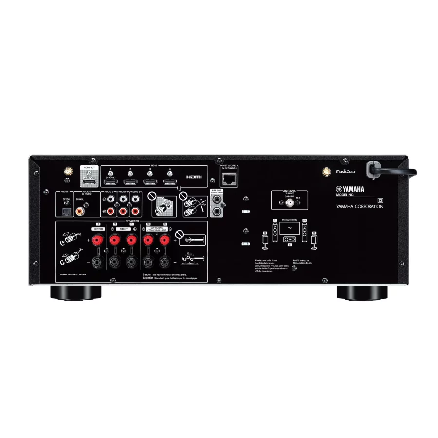 Yamaha RX-V4A Musiccast 5.2 Kanal Network Receiver Black - Görsel 3