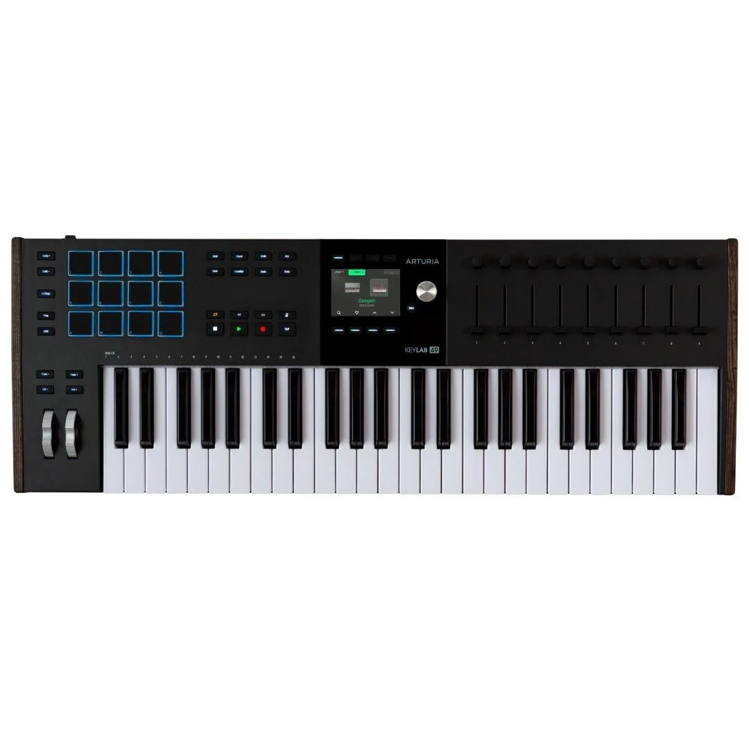 arturia-keylab-49-mk3-siyah-midi-klavye-a Arturia KeyLab 49 Mk3 Siyah MIDI Klavye - Görsel 1