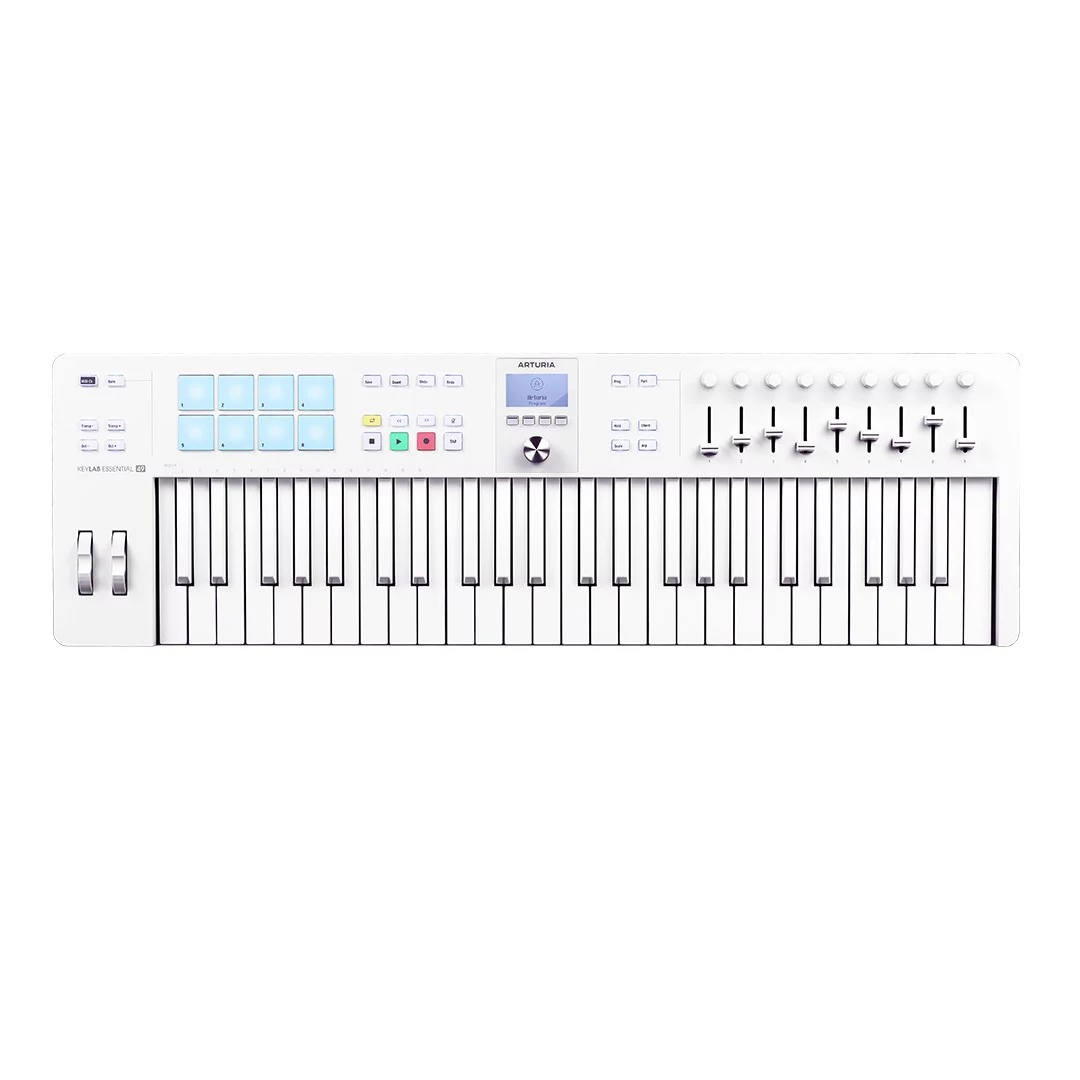 arturia-keylab-essential-49-mk3-alpine-white Arturia KeyLab Essential 49 Mk3 Alpine White - Görsel 1