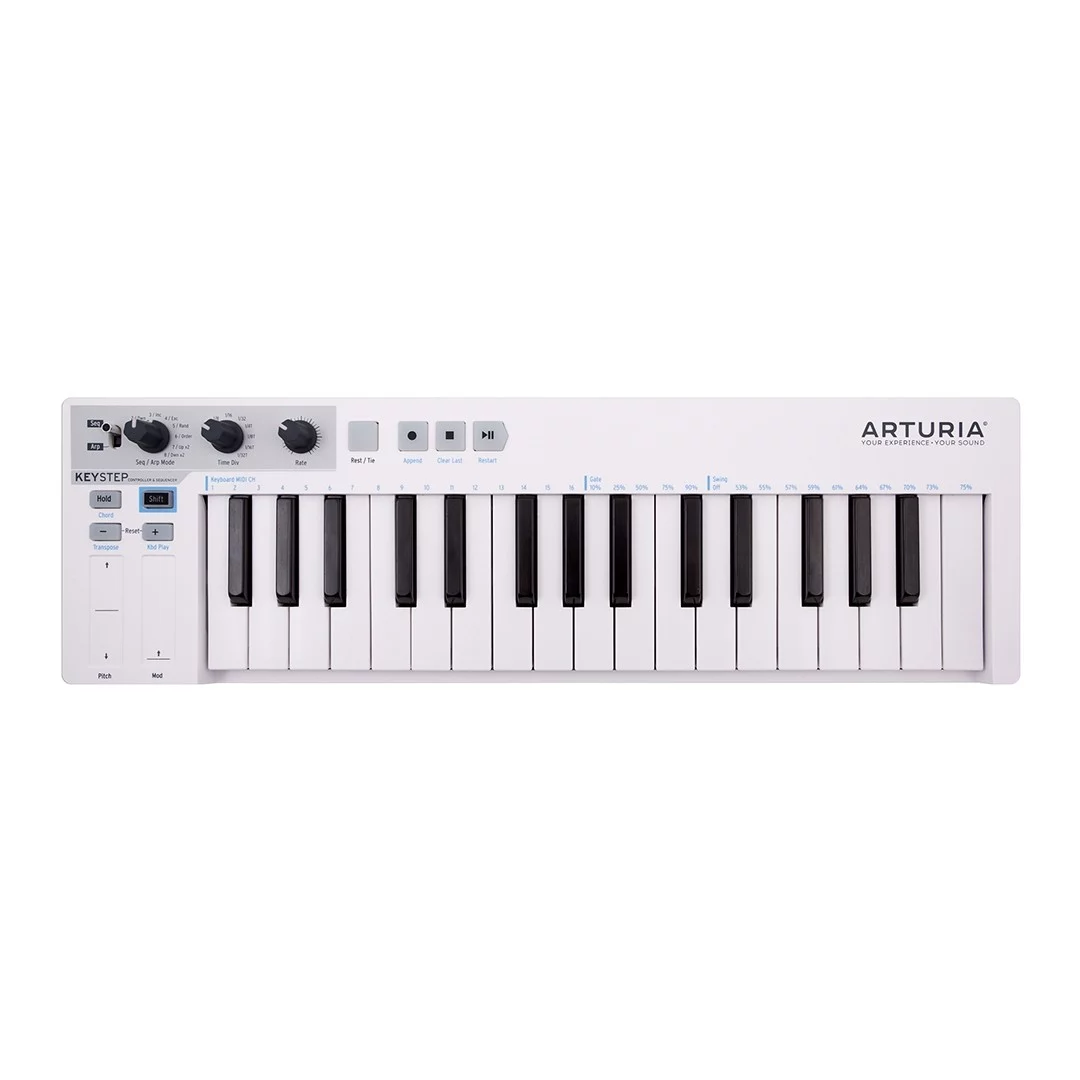 arturia-keystep-beyaz-midi-klavye Arturia KeyStep Beyaz MIDI Klavye - Görsel 1