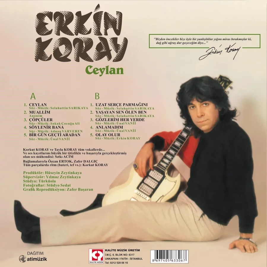 Erkin Koray - Ceylan / Çöpçüler (Renkli Plak) - Görsel 2