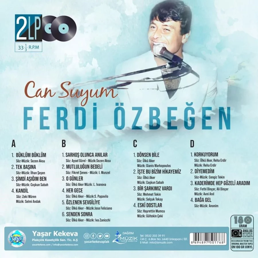 Ferdi Özbeğen - Can Suyum (Renkli 2 Plak) - Görsel 2