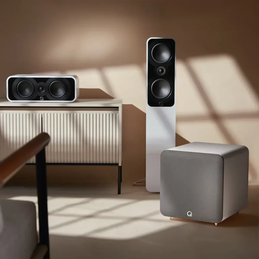 Q Acoustics Q SUB 100 Satin White Aktif Subwoofer - Görsel 2