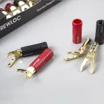 QED QE-1890 Screwloc ABS Duo Spade Vidalı Kablo Ucu