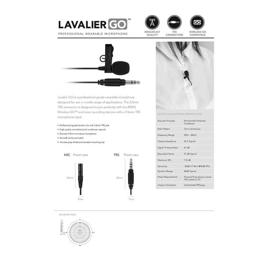 RØDE Lavalier GO Beyaz Yaka Mikrofonu - Görsel 2