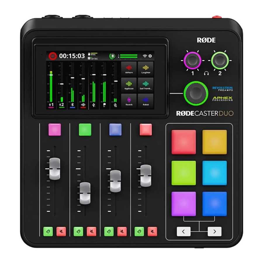 RØDE RØDECaster Duo Siyah Podcast Mikseri - Görsel 5