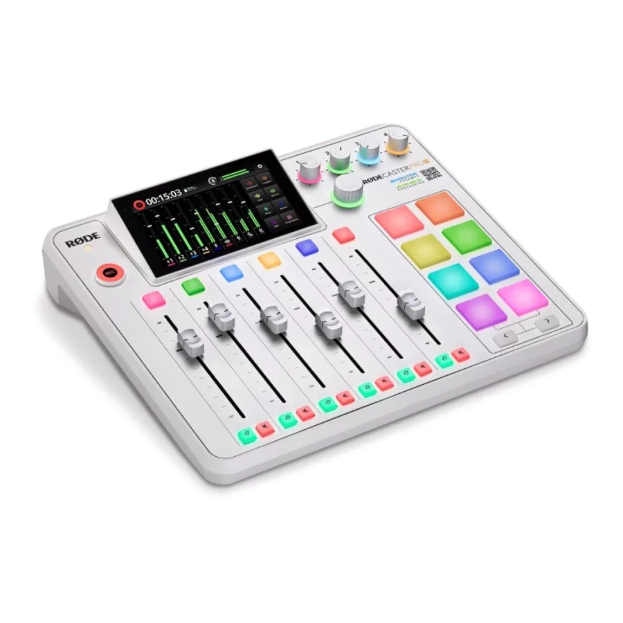 RØDECaster Pro II Beyaz Podcast Mikseri - Görsel 2