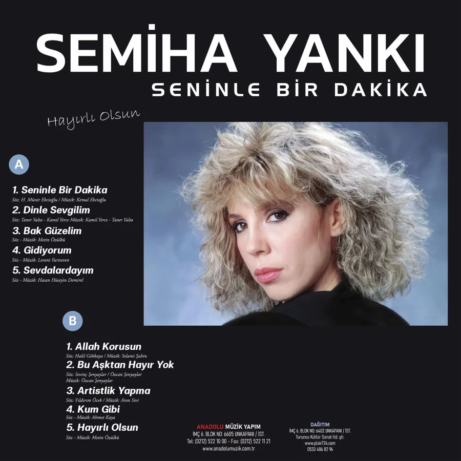 Semiha Yankı - Seninle Bir Dakika (Hayırlı Olsun) Plak - Görsel 2