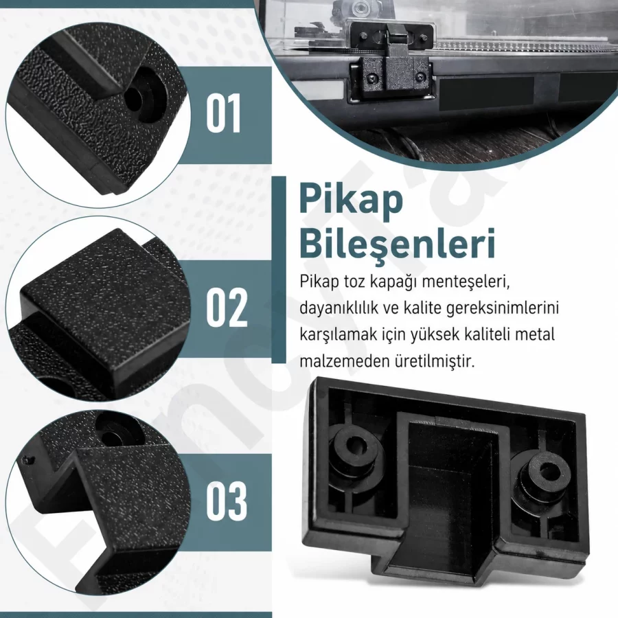 Technics SL 1200 Toz Kapağı Menteşesi SFUMM02N04 - Görsel 2