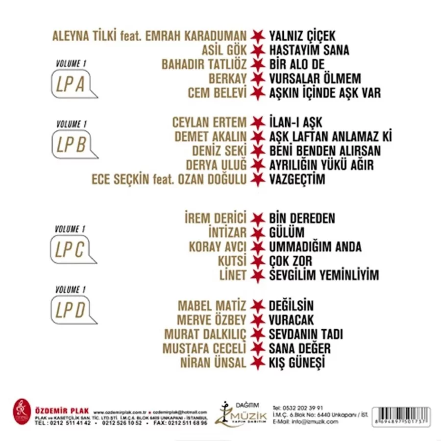 Yıldız Tilbe'nin Yıldızlı Şarkıları Vol.1 (Renkli 2 Plak) - Görsel 2