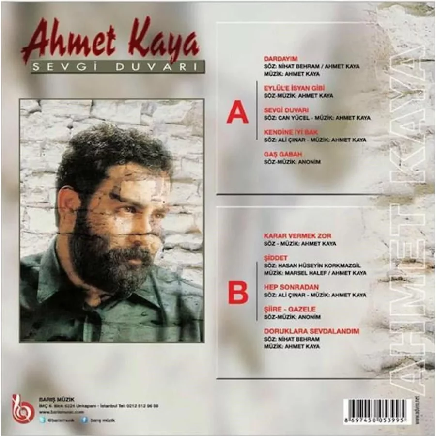 Ahmet Kaya - Sevgi Duvarı (Kırmızı Plak) - Görsel 3