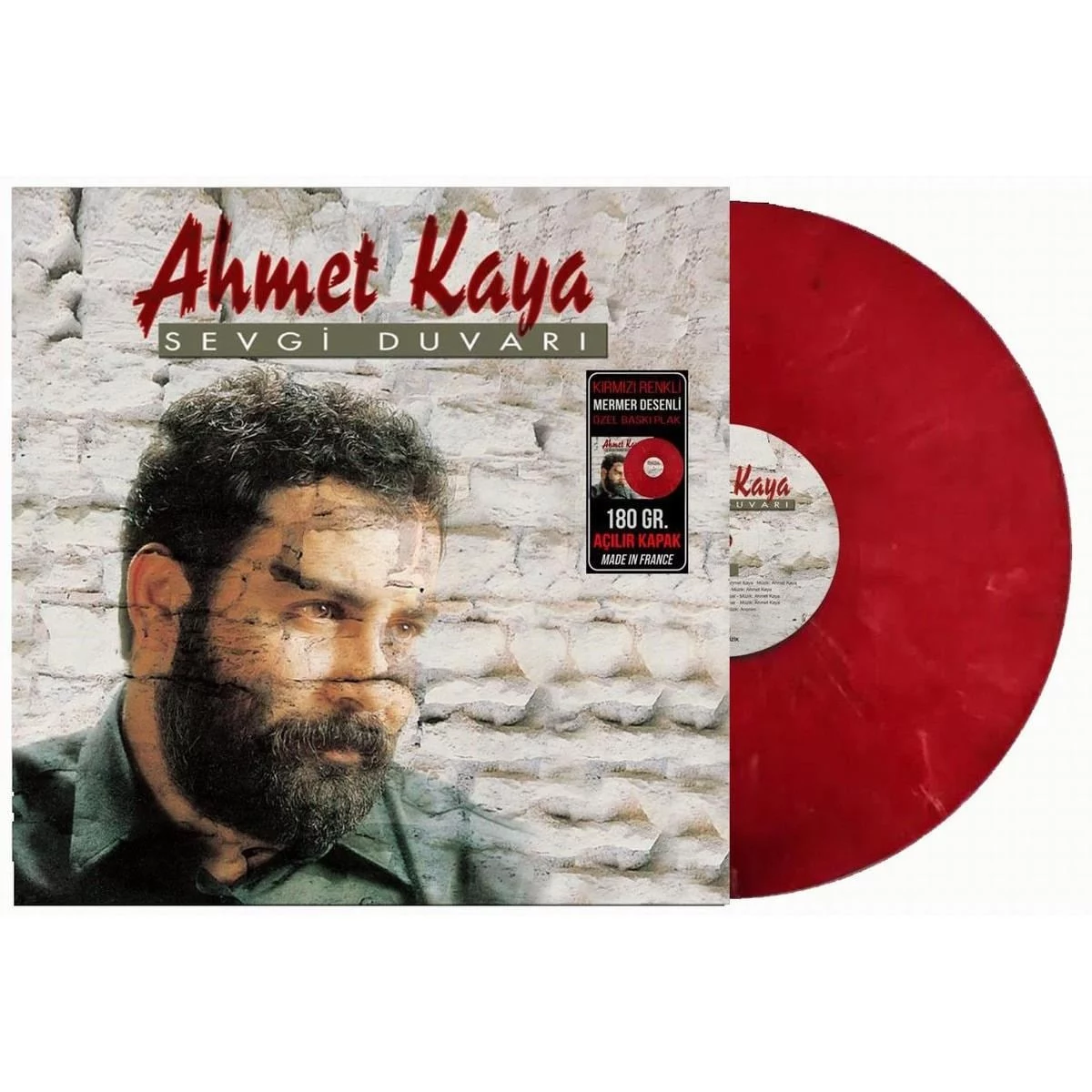 ahmet-kaya-sevgi-duvari-kirmizi-plak-b Ahmet Kaya - Sevgi Duvarı (Kırmızı Plak) - Görsel 1