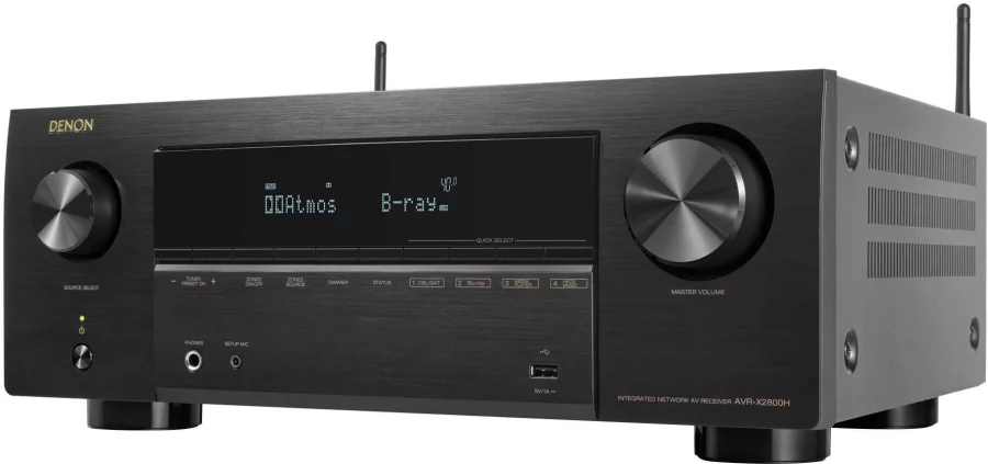 Denon AVR-X2800H 7.2 Ch. 8K AV Receiver Siyah - Görsel 2