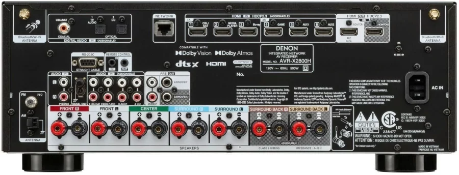 Denon AVR-X2800H 7.2 Ch. 8K AV Receiver Siyah - Görsel 3