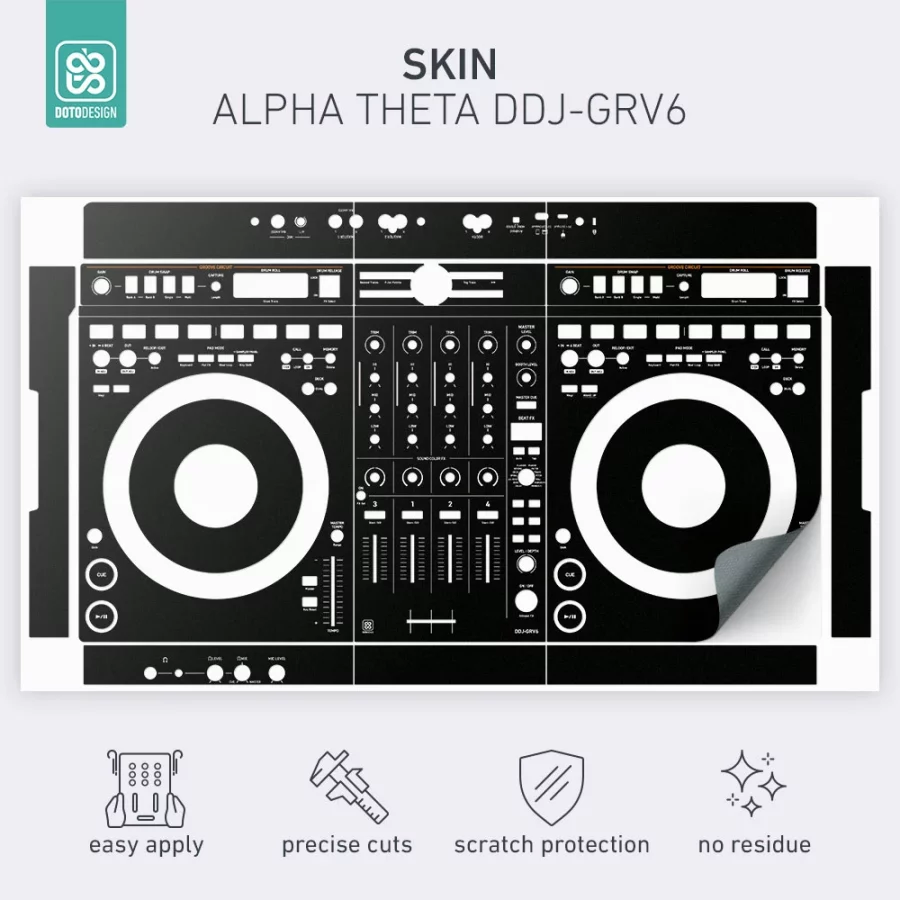 Doto Design Skin DDJ-GRV6 Black - Görsel 2