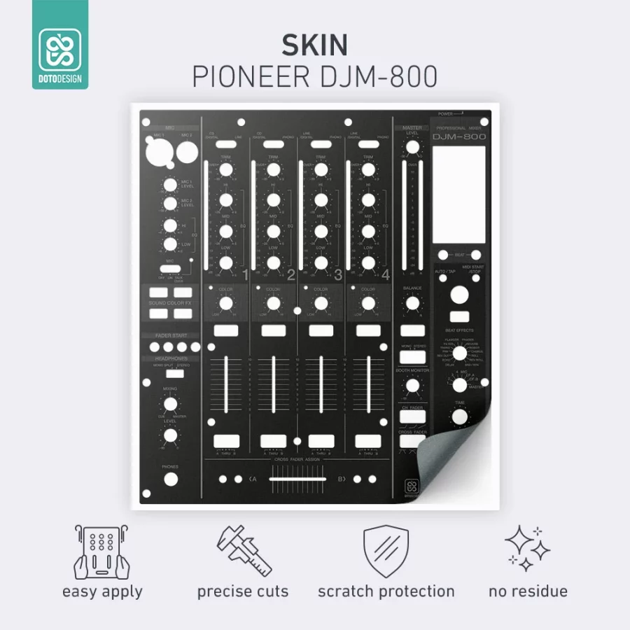 Doto Design Skin DJM-800 Night Black - Görsel 2