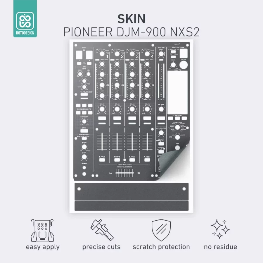 Doto Design Skin DJM-900 NXS2 Graphite Grey - Görsel 2