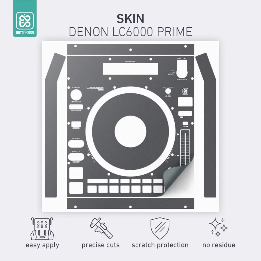 Doto Design Skin LC6000 Prime Graphite Grey Çift - Görsel 2