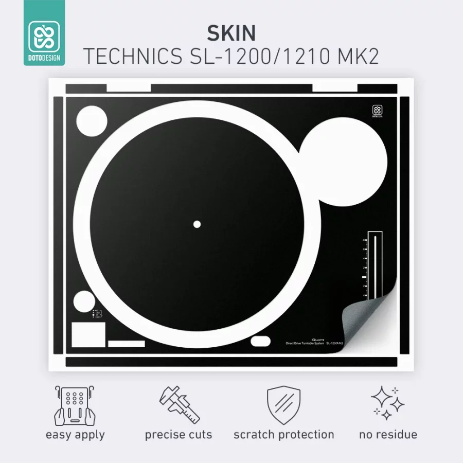 Doto Design Skin SL-1210 MK2 Black Çift - Görsel 2