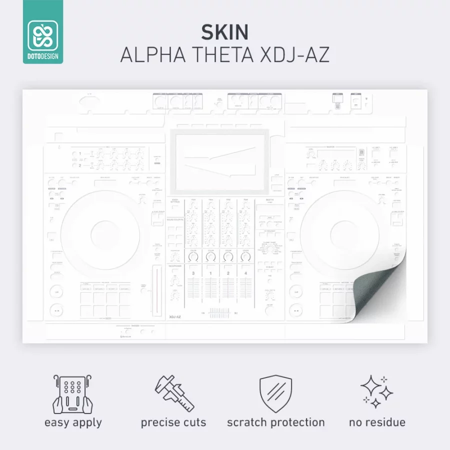 Doto Design Skin XDJ-AZ Day White - Görsel 2