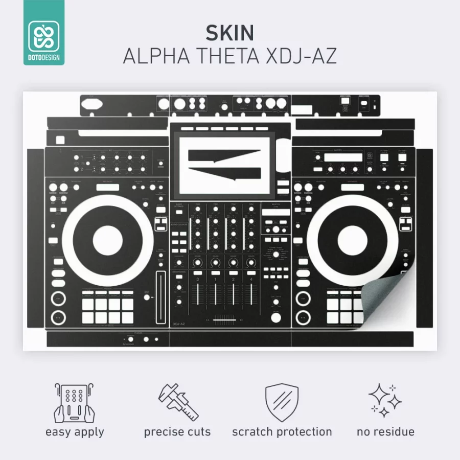 Doto Design Skin XDJ-AZ Night Black - Görsel 2