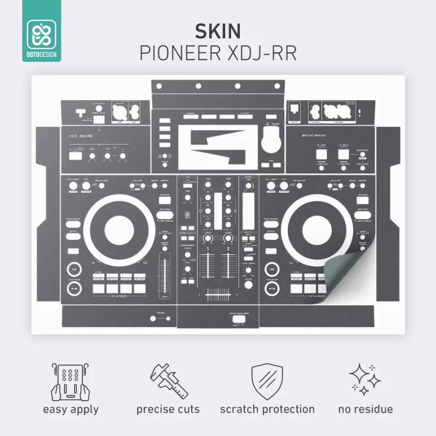 Doto Design Skin XDJ-RR Graphite Grey - Görsel 2
