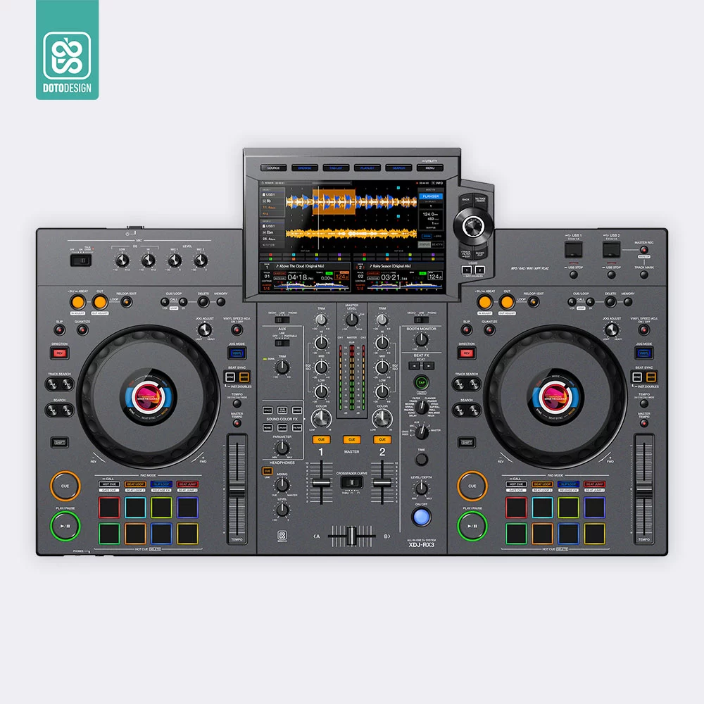 doto-design-skin-xdj-rx3-graphite-grey Doto Design Skin XDJ-RX3 Graphite Grey - Görsel 1