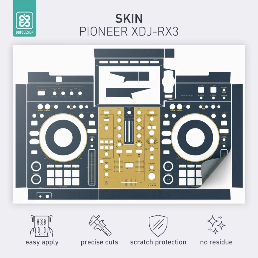 Doto Design Skin XDJ-RX3 Naval - Görsel 2