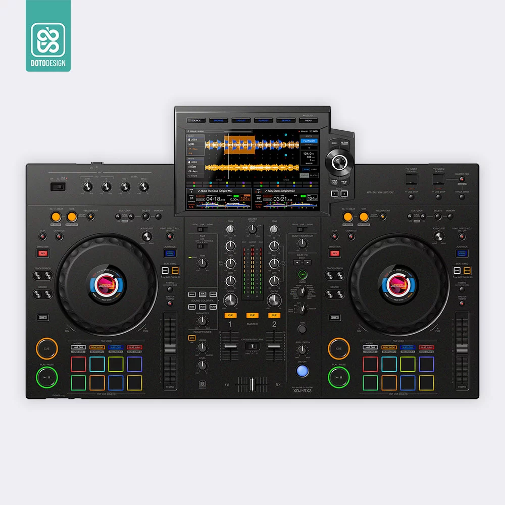 doto-design-skin-xdj-rx3-night-black Doto Design Skin XDJ-RX3 Night Black - Görsel 1