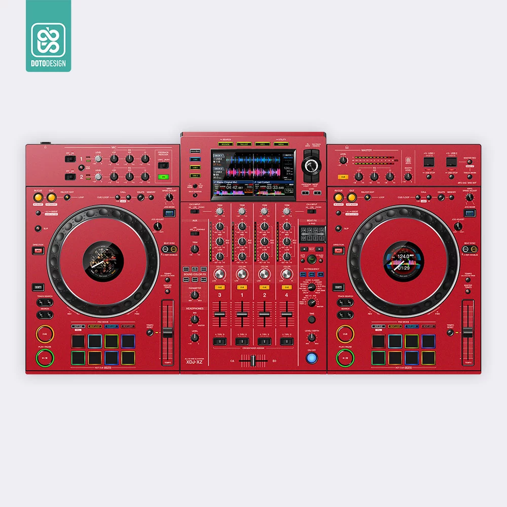 doto-design-skin-xdj-xz-aurora-red Doto Design Skin XDJ-XZ Aurora Red - Görsel 1