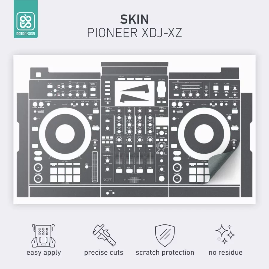 Doto Design Skin XDJ-XZ Graphite Grey - Görsel 2