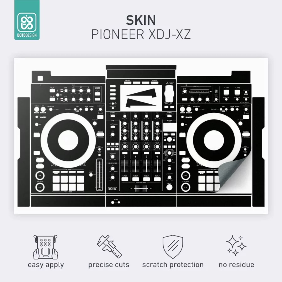 Doto Design Skin XDJ-XZ Night Black - Görsel 2