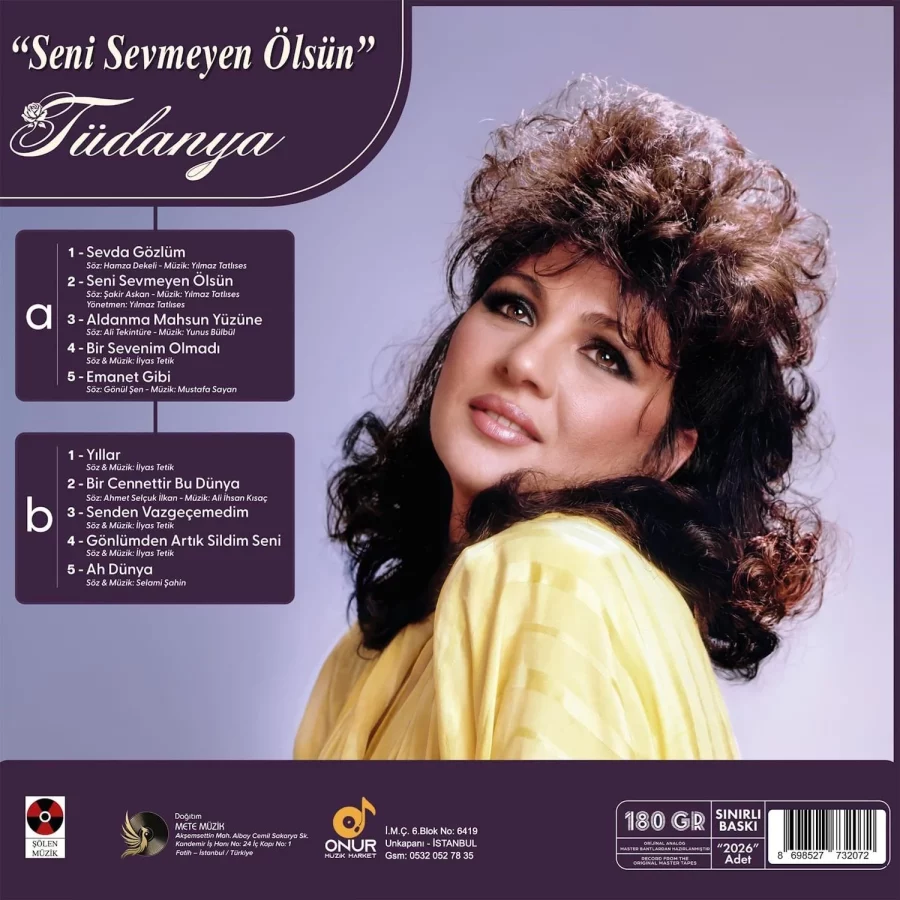 Tüdanya - Seni Sevmeyen Ölsün (Plak) - Görsel 2