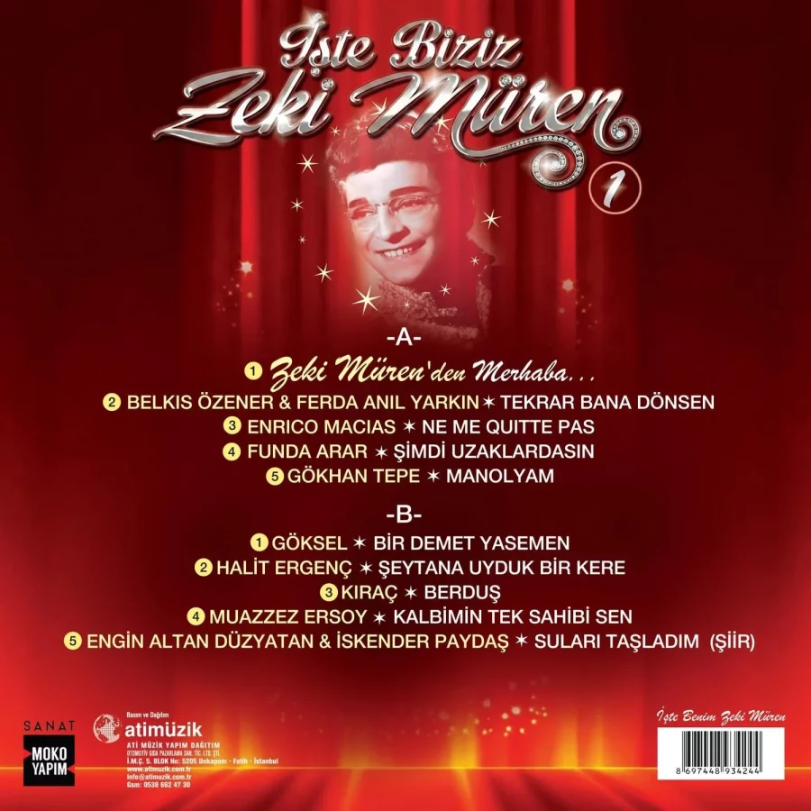 Zeki Müren - İşte Biziz Zeki Müren Vol.1 (Plak) - Görsel 2
