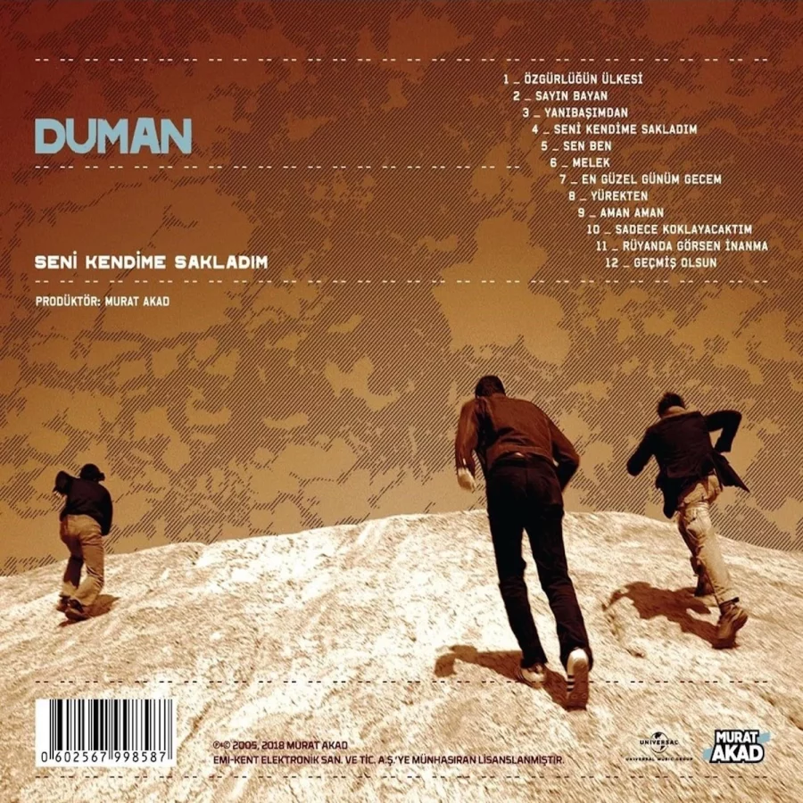 Duman - Seni Kendime Sakladım (Beyaz Renkli Plak) - Görsel 2
