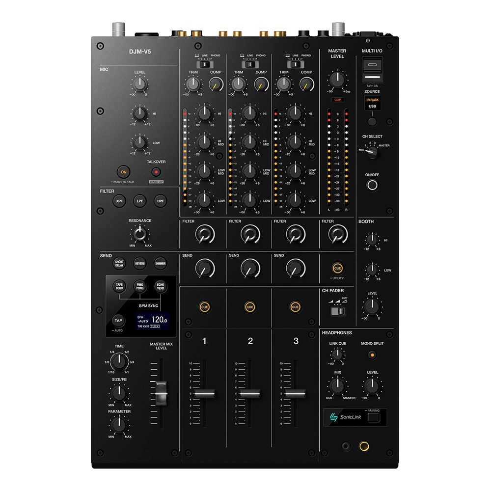 pioneer-dj-djm-v5-3-kanal-dj-mikseri Pioneer DJ DJM-V5 3 Kanal DJ Mikseri - Görsel 1