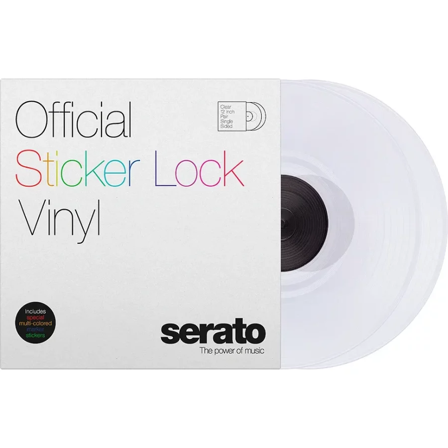 Serato Sticker Lock 2x12" Control Vinyl Clear - Görsel 3