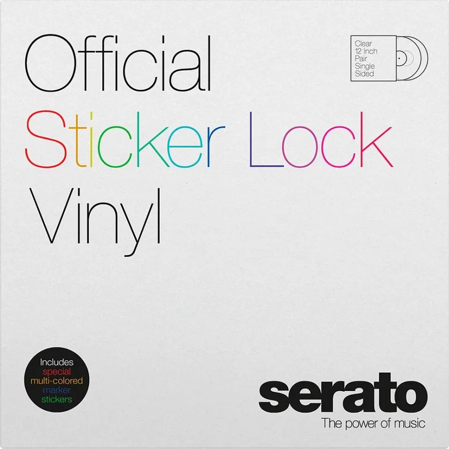 Serato Sticker Lock 2x12" Control Vinyl Clear - Görsel 4