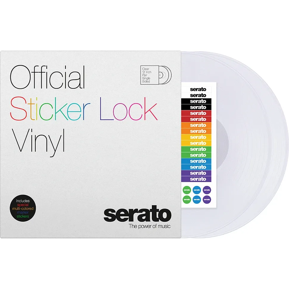 serato-sticker-lock-2x12-control-vinyl-clear Serato Sticker Lock 2x12" Control Vinyl Clear - Görsel 1