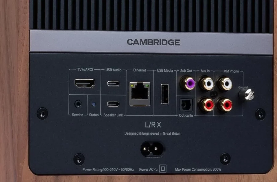 Cambridge Audio L/R X Walnut Aktif Stereo Hoparlör - Görsel 5