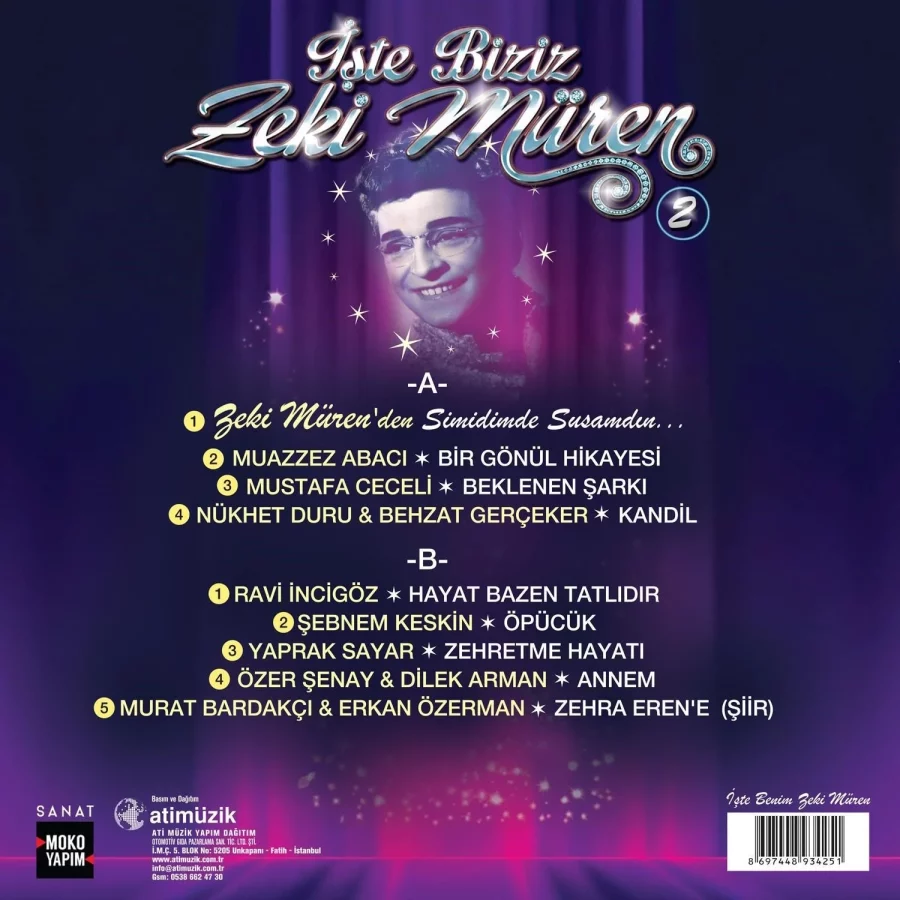 Zeki Müren - İşte Biziz Zeki Müren Vol.2 (Plak) - Görsel 2